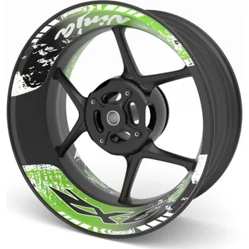 Polep vozidla dvoudílné polepy na kola KAWASAKI ZX-6R mst_SM-DP17KW-S01C01