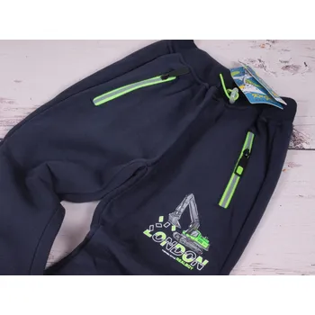 Tepláky Kugo silnější tm. modré London bagr velikost oblečení - děti: 116