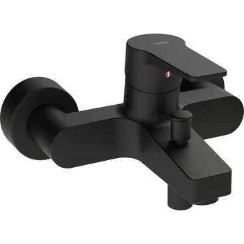 Vodovodní baterie Hansatwist - nástěnná vanová baterie, černá 0974218333