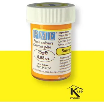 Potravinářské barvivo Sunny Yellow žlutá gelová barva PME PC1053 - Knightsbridge PME LTD, Anglie