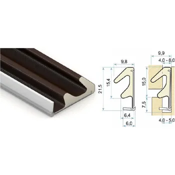 Těsnění do okna a dveří Těsnicí profil Q-LON 3091 - vstupní dveře (šedá / 25m)