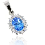 Zlatnictví Helios Modrý kámen ve zlatém přívěsku