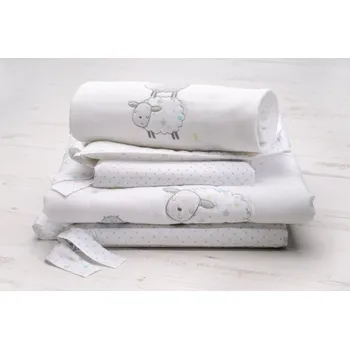 Povlečení EAST COAST Tří dílná sada do postýlky - Ovečka