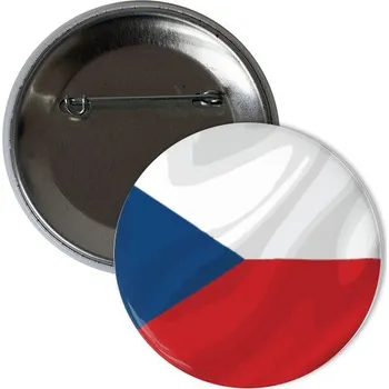 Odznáček s potiskem Česká vlajka