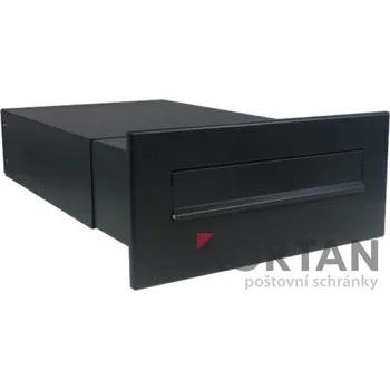 Poštovní schránka 1x poštovní schránka B-042 rovná k zazdění do sloupku + čelní deska bez jmenovky ČD-4