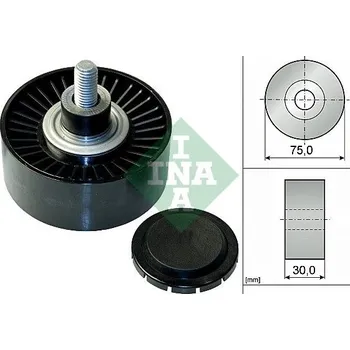 Auto-moto Vratná/vodicí kladka, klínový žebrový řemen Schaeffler INA 532 0751 10