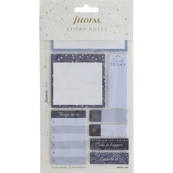 Diář Filofax, Lepící bločky Indigo, multi-fit