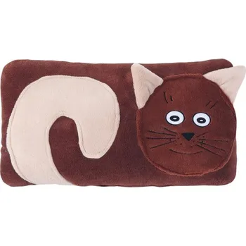 Polštář VER Tvarovaný polštářek Kočička hnědá