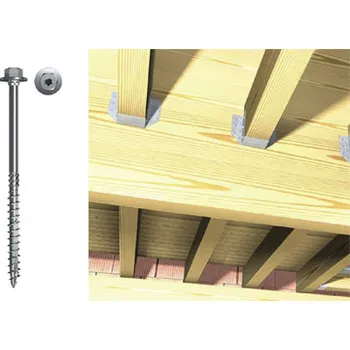 Vrut pro dřevostavby Power-Fast FPF-HT ZPP (10 x 140/80 mm / TX40/SW15 / pozink / 0,5cks)