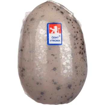 Svíčka Svíčka vejce střední 60x90 mm - kropenaté karamelové