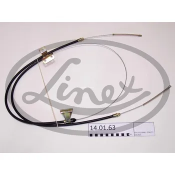 Lanko parkovací brzdy Tazne lanko, provozni brzda, , 4357023, LINEX, 14.01.63