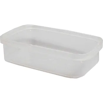 Jednorázové nádobí vanička obdélníková 150 ml, PP, s pojistkou - transparentní (10 ks/balení)