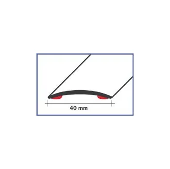 Povlečení Přechodový profil 40 mm na koberce / samolepící (270 cm / zlatý / 1ks)