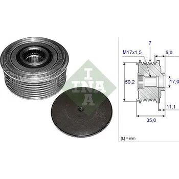 Předstihová spojka Schaeffler INA 535 0087 10