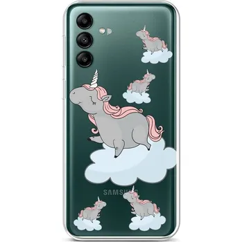 Kryt Samsung A04s Grey Unicorns (obal neboli pouzdro na Samsung A04s)