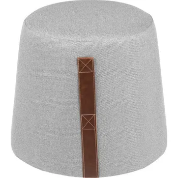 Taburet Šedý látkový taburet Somcasa Martin 45 cm
