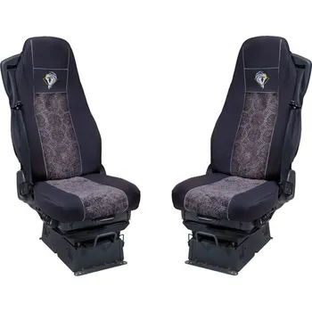 Potah sedadla Autopotahy textilní pro VOLVO FH 2002-2008, černo-šedá barva (č. 30)