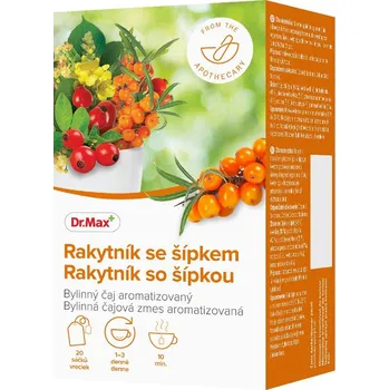 Čaj Dr. Max Rakytník se šípkem bylinný čaj 20x1,5 g