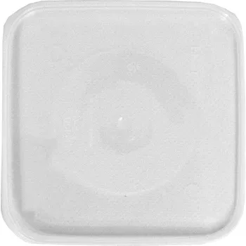Jednorázové nádobí víčko na dózu čtvercovou 600 ml - transparentní (10 ks/balení)