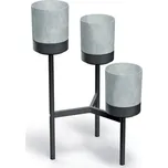 Stojan na květiny BLOOME 80,5 cm šedý/černý