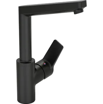 Vodovodní baterie Hansatwist - páková umyvadlová baterie, bez odtokové soupravy, černá 0955220333