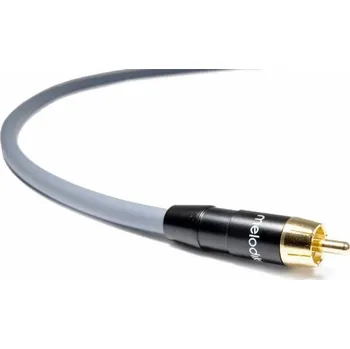 Audio kabel Melodika RCA (Cinch) - RCA (Cinch) kabel 4m šedý