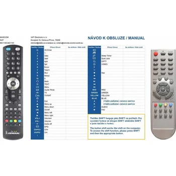 Dálkový ovladač General MASCOM MC1100, MC1101, MC1010, MC1110, MC3100 - náhradní dálkový ovladač