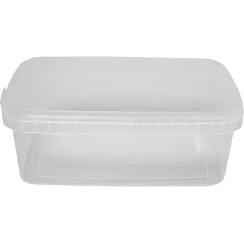 Dóza na potraviny dóza obdélníková 1 000 ml, PP - transparentní (10 ks/balení)