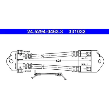Brzdová hadice Brzdová hadice ATE 24.5294-0463.3