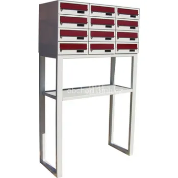 Poštovní schránka Poštovní schránka MB-260 v sestavě se stojanem Barva: RAL 7040 šedá