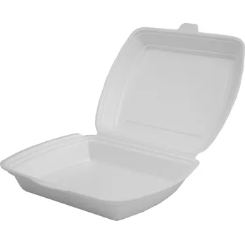 Jednorázové nádobí menubox 1-dílný - XPS bílý (125 ks/balení)