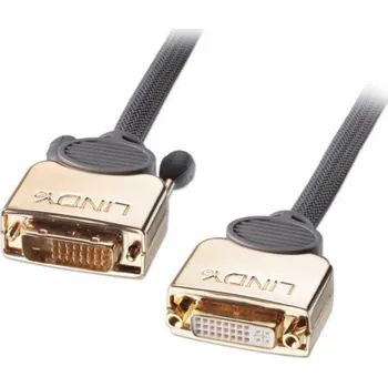 Video kabel Kabel Lindy DVI-D - DVI-D 3m zlatý