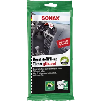 Autokosmetika Sonax Čistící ubrousky na plasty - lesk 10 ks