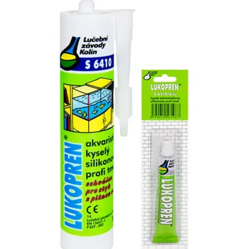 Tmel Lukopren S 6410 - Acetátový jednosložkový silikonový tmel (25 ml blistr / transp. / 1ks)