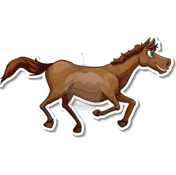 Jedlá dekorace na dort Caketools Jedlý papír "koně 7" - A4