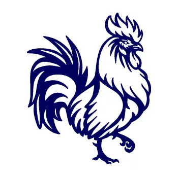 Samolepící dekorace SAMOLEPKA Kohout 005 pravá (23 - tmavě modrá) NA AUTO, NÁLEPKA, FÓLIE, POLEP, TUNING, VLASTNÍ TEXT, TISK, AUTOSAMOLEPKY.cz, POLEPY, OBRÁZEK, LOGO, SAMOLEPKY