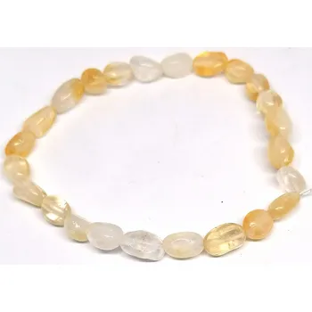 Náramek Citrínový náramek drobnější nepravidelné tvary
