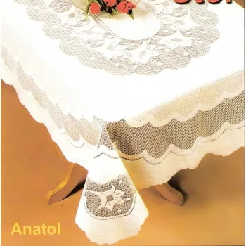 ubrus Ubrus krajkový žakárový ANATOL bílý čtverec více rozměrů - 123 x 123cm