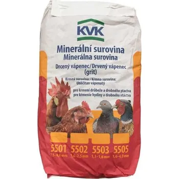 Krmivo pro hospodářské zvíře KVK Vápenný grit 25 kg