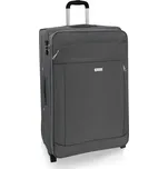 AVANCEA Textilní cestovní kufr GP8170 Dark grey 2W šedý L 75x48x32 cm