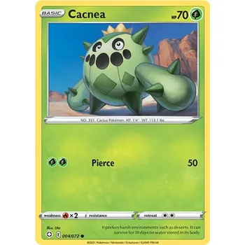 Sběratelská karetní hra Cacnea 004/072 - Shining Fates Typ karty: Non-Holo