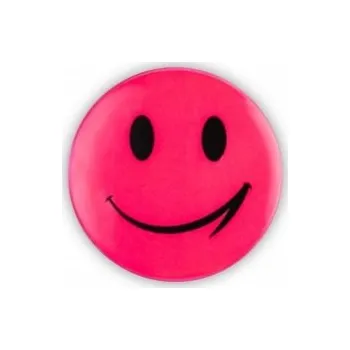 samolepka reflexní smajlík růžový