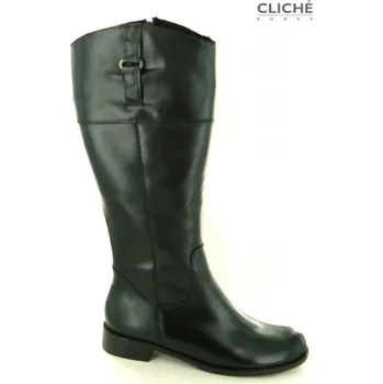 Dámské kozačky Dámské kozačky, černé, 9410, lýtko M 44