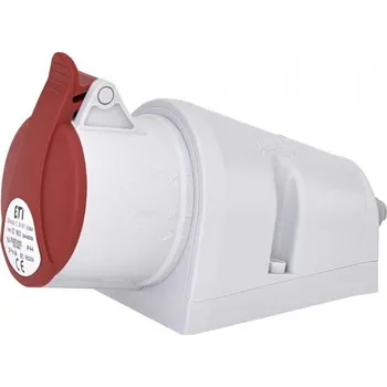 Elektrická zásuvka EZ 1653 (IZN 1653) 004482036 EZ 1653 Zásuvka průmyslová na stěnu, přisazená 3-fázová, IP44, 16A, 400V, 3p+N+PE, šroubová