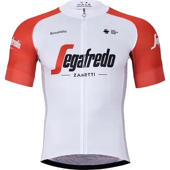 cyklistický dres BONAVELO Cyklistický dres s krátkým rukávem - TREK 2024 - bílá/červená/černá