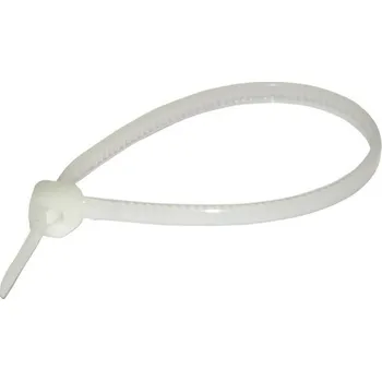 262517 Páska vázací 4,6 x 203 mm, bílá, 1000 ks, Haupa