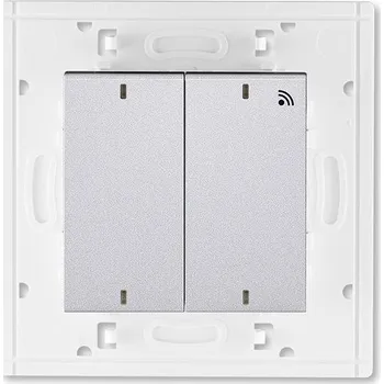 vypínač 3299H-A11908 70 Vysílač ABB RF 868 MHz dvojnásobný, nástěnný, titanová/kouřová černá, ABB Levit M