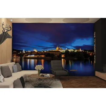 Fototapeta Tapeta noční Pražský hrad (vliesová fototapeta)