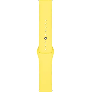Řemínek na hodinky Silikonový řemínek na hodinky 20 mm žlutý
