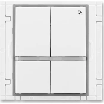 3299E-A11908 04 Vysílač ABB RF 868 MHz čtyřtlačítkový, nástěnný pro 868 MHz, bílá/ledová šedá, ABB, Element